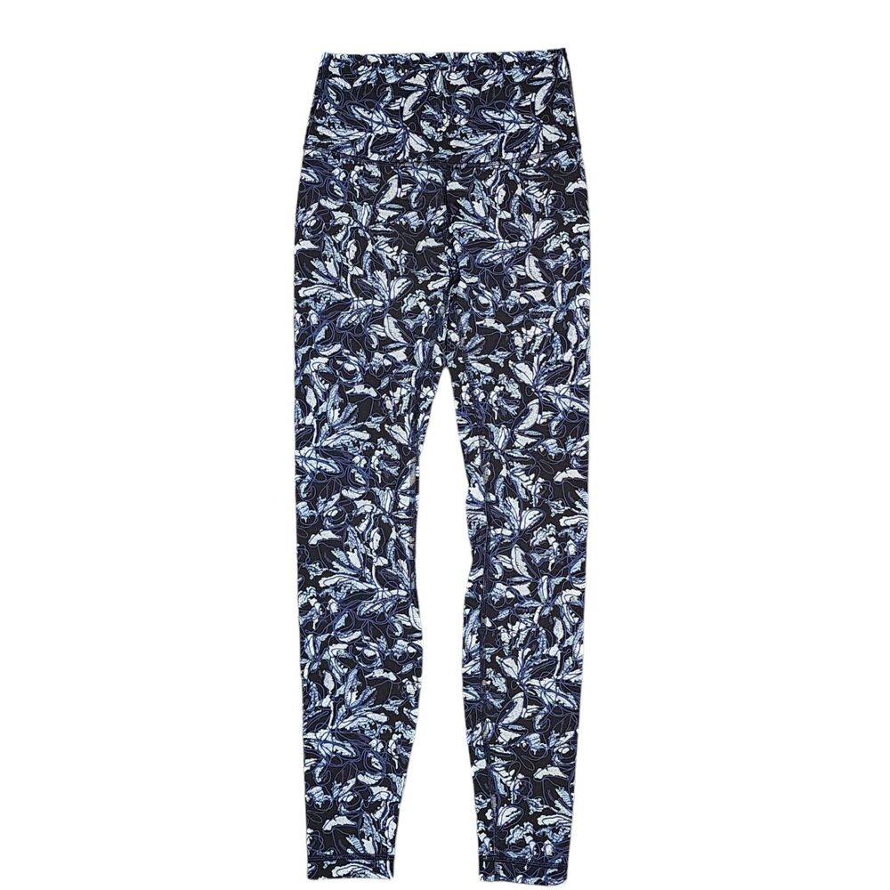 Lululemon Wunder Under Hi-Rise Tight 28" Embellished Multi Blue Black Size 4